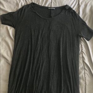 Charcoal grey t-shirt dress